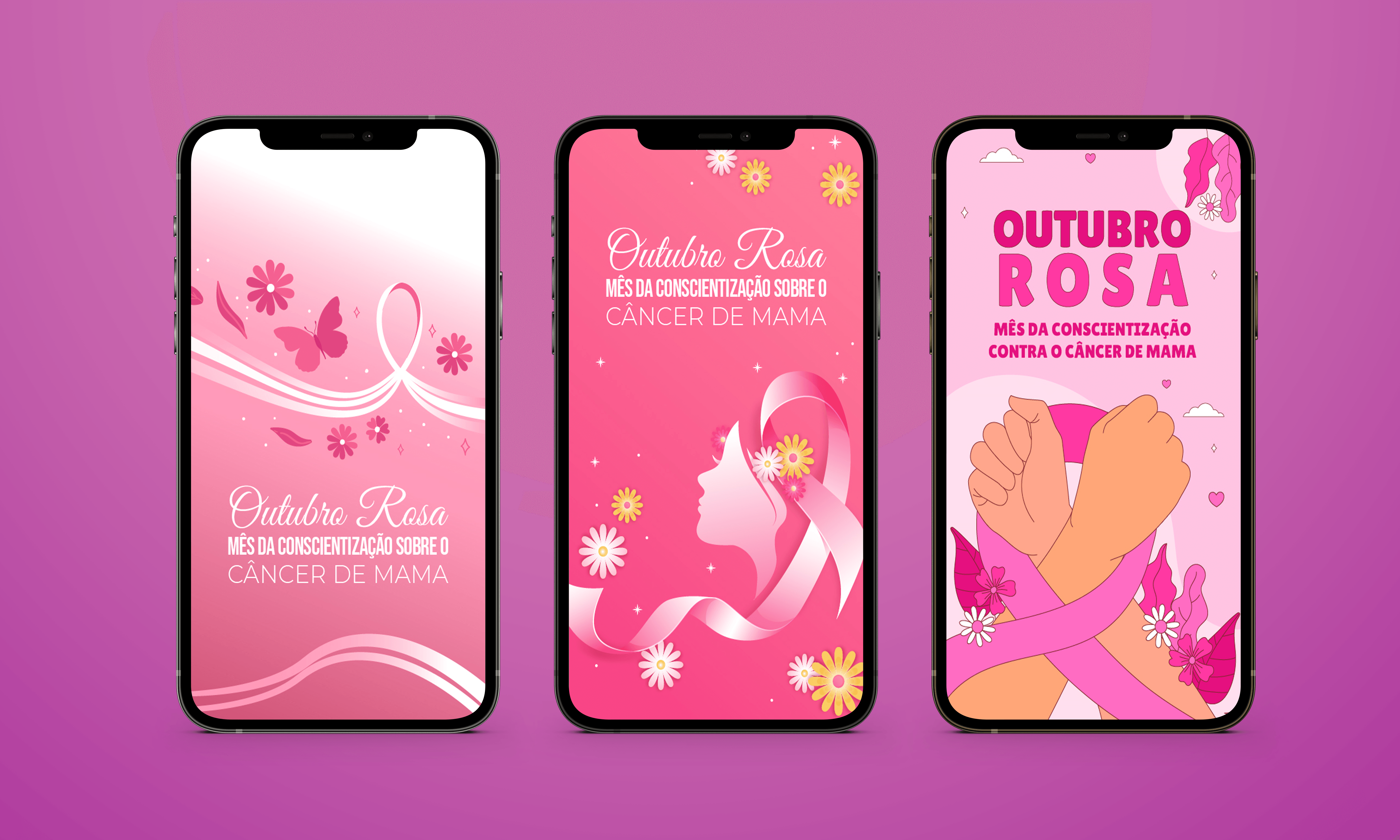 Telas Splash: Outubro Rosa