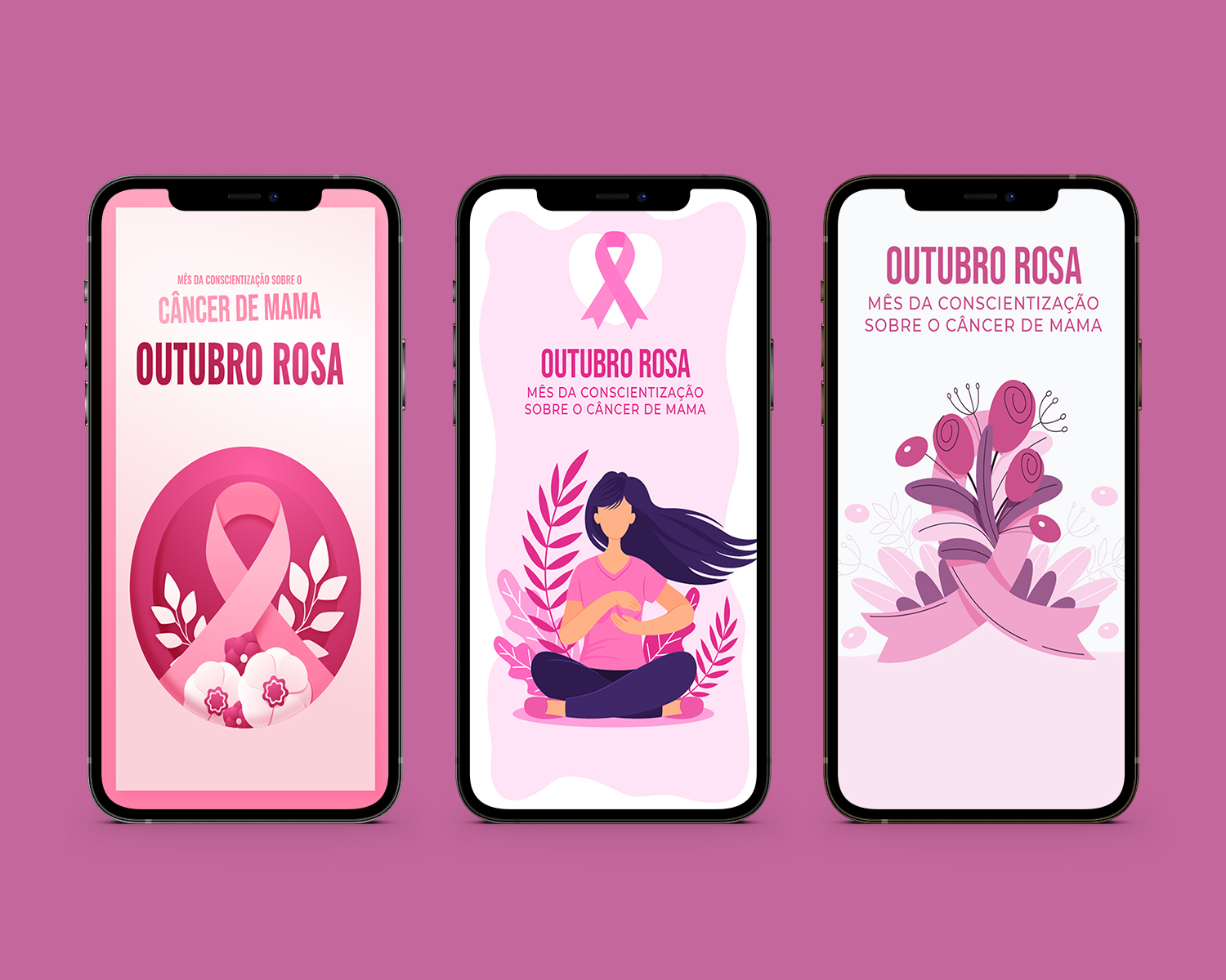 Telas Splash: Outubro Rosa